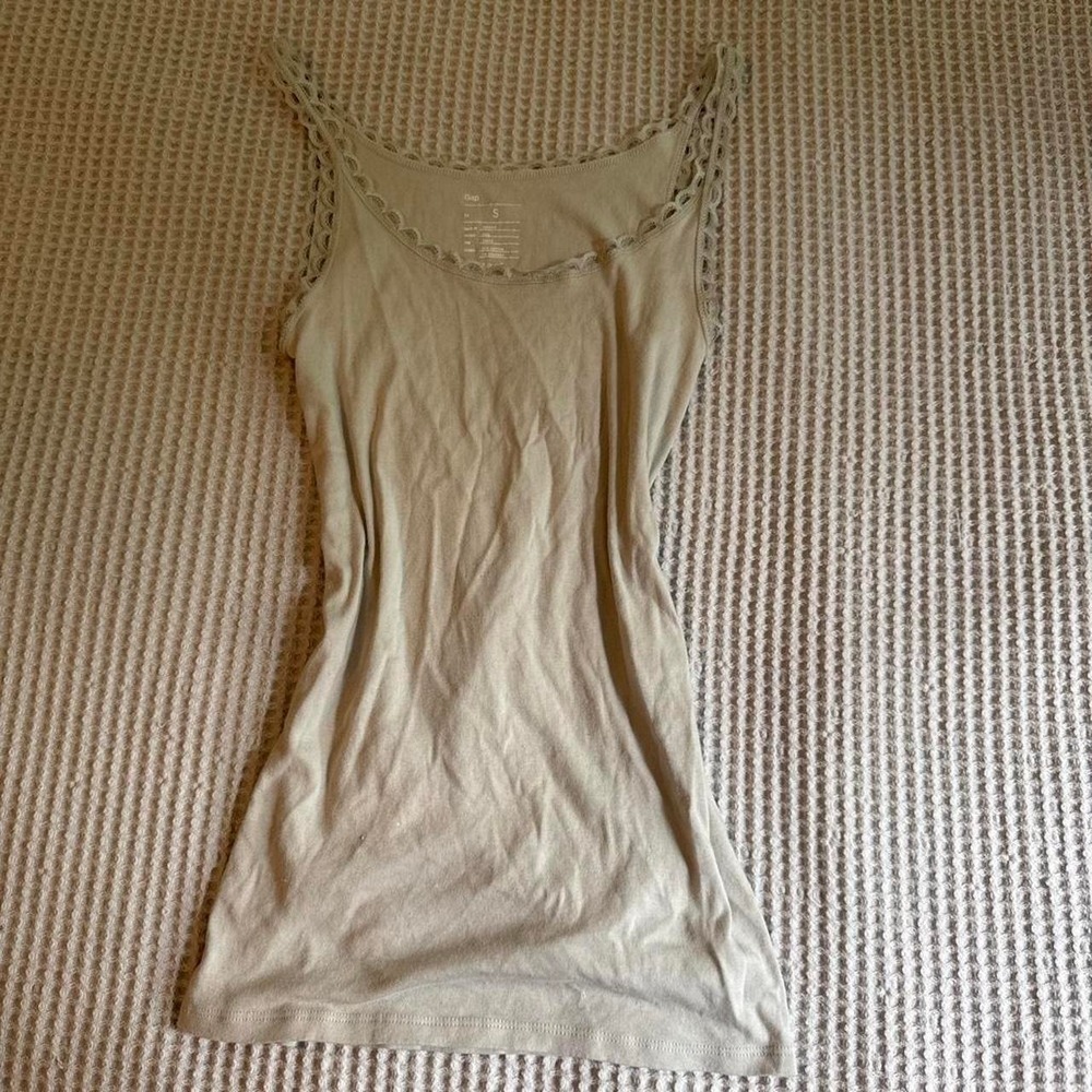 Y2K‎ gap lace trim tank top